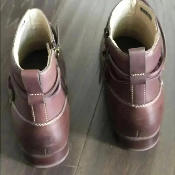 NWOT Spenco Durango Leather Ankle Boots, zip side, French Roast Brown - Size 7.5 - Picture 3 of 9